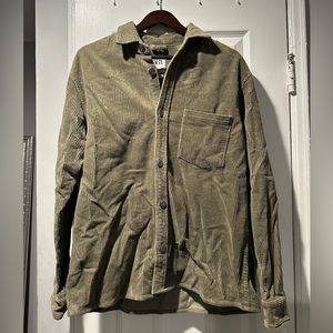 ZARA-Green Medium corduroy long sleeve/jacket